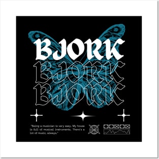 Bjork // Butterfly Posters and Art